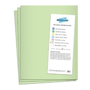 PSA Lapping Film, 3 Pc 1 Micron (14,000 Grit) Adhesive Polishing Paper, 8-1/2" x 11" Microfinishing Fine Sanding Paper, Sanding Film for Scary Sharp Sharpening System, Aluminum Oxide AO