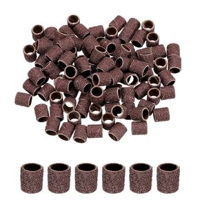 HARFINGTON 200pcs Sanding Drums 3/8 Inch Grit 80 Sanding Sandpaper Mini Sanding Sleeves for Drum Sander Rotary Tools