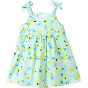 طفل فتاة الصيف صيف الرسن فساتين صغيرة فتاة خمر اللطيف الزهور حزام فستان عطلات الشاطئ شاطئ Sundress 1-8T in Kuwait