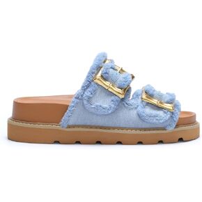 Mi.iM Carlotta Cozy Buckled Lined Mules