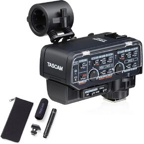TASCAM CA-XLR2d-AN and Shotgun Microphone Bundle