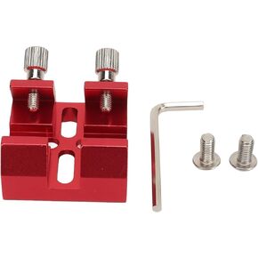 Universal Dovetail Base for Finder Scope, Aluminium Alloy Optical Telescope Finderscope Mount Bracket with Two Thumbscrews for Finder Scope Pointer Optical Telescope (Red)