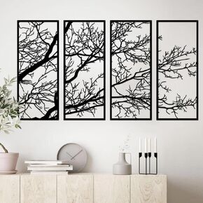 ESTART Black Large Metal Rose Branch Wall Decor Rustic Iron Scroll Vine Over The Door Wall Decor Metal Scroll Wall Art Sculpture for Home Bedroom Living Room Front Porch Above Door Hallway Entryway