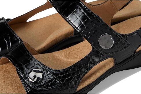 Trotters Women's Romi Croco Flat Sandal in Saudi Arabia