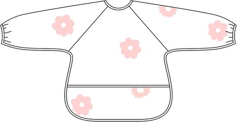 Ali+Oli Smock Bibs for Babies, BPA-Free Oeko-Tex Certified, Waterproof Baby Smock, Machine Washable, Toddlers Ages 6m+ in Kuwait