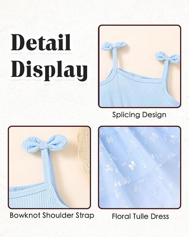 Mioglrie Toddler Flower Girl Dress Tutu Party Dress Princess Sundresses Spaghetti Strap Tulle Sequin Dresses for Girl in Saudi Arabia