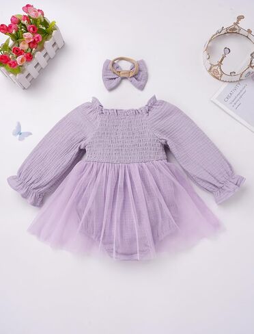 IDOPIP Baby Girls Strawberry Butterfly 1st Birthday Outfit Berry One Romper Smocked Ruffle Tutu Dress with Headband Clothes in Saudi Arabia