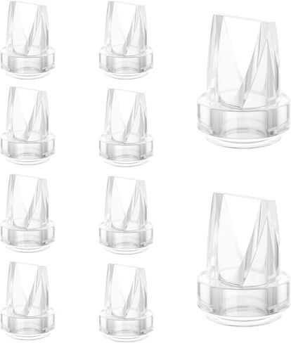 10pcs صمامات Duckbill متوافقة مع Lansinoh سرية الثنائي nuliie mommed s21 eufy مضخة الثدي القابلة للارتداء ، s32 أجزاء مضخة الثدي أجزاء in Kuwait