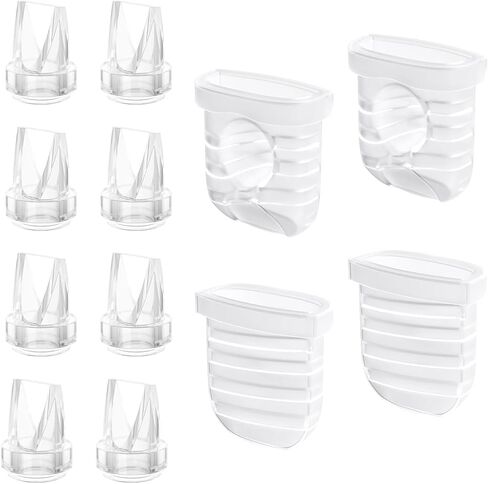 10pcs صمامات Duckbill متوافقة مع Lansinoh سرية الثنائي nuliie mommed s21 eufy مضخة الثدي القابلة للارتداء ، s32 أجزاء مضخة الثدي أجزاء in Kuwait