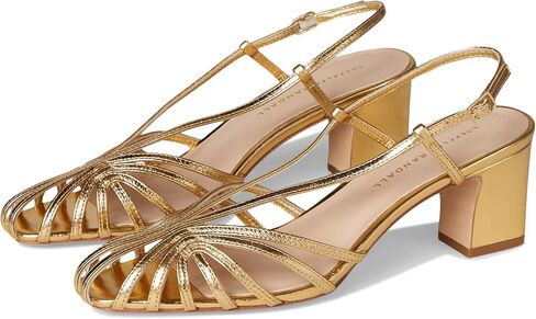 Loeffler Randall النسائية بريسيلا lattice Slingback Mid Heel Sandals in Saudi Arabia