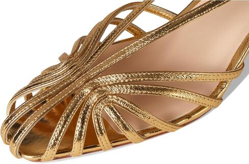 Loeffler Randall النسائية بريسيلا lattice Slingback Mid Heel Sandals in Saudi Arabia
