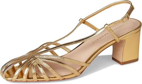 Loeffler Randall النسائية بريسيلا lattice Slingback Mid Heel Sandals in Saudi Arabia