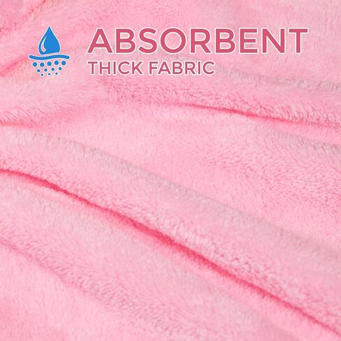 Ioly's Hooded Baby Bath Towels for Newborn Essentials 41" Set of 2 Towels with Hood for Kids Babies Toddler Infant (Large) Baby Towel Cosas para Bebes recien nacidos Bath Items (White and Pink) in Kuwait