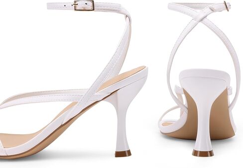 DREAM PAIRS Women's Low Kitten Heels Strappy Design with Lace Up Open Square Toe Thong Ankle Strap Shoes Fashionable Sexy Sylvestra Heeled Sandals for Dressy Occasions in Saudi Arabia