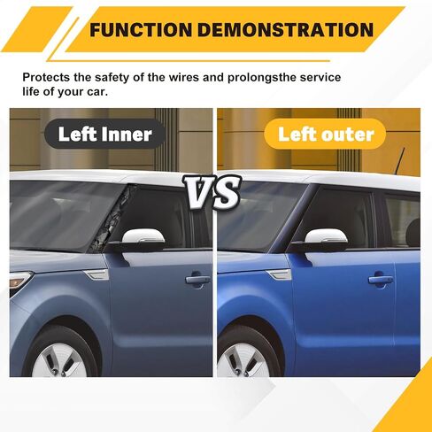 عمود زخرفة الزجاج الأمامي LH RH 2P متوافق مع 2014-2018 Kia Soul، OE 86170B2000 & 86180B2000 C in Kuwait