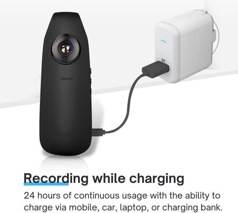 Mini Body Cameras with Audio and Video Recording 1080P HD Motion Detection Night Vision 64GB TF Card 6h Battery Life, Spy Camera, Camera for Video Recording/Outdoor Sports/Security/Work(64G) in Kuwait