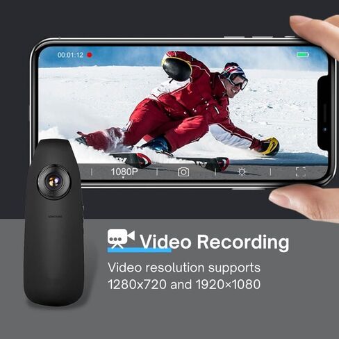 Mini Body Cameras with Audio and Video Recording 1080P HD Motion Detection Night Vision 64GB TF Card 6h Battery Life, Spy Camera, Camera for Video Recording/Outdoor Sports/Security/Work(64G) in Kuwait