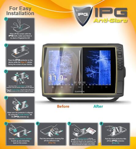 IPG ProActive Made for Harley 2014-2018 BOOM! BOX 6.5GT GPS Display 9H Hardness Screen Protector Nano Ceramic Film Ultra Responsive Clarity Anti Scratch for BoomBox in Saudi Arabia