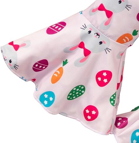 Infant Baby Girl My 1st Easter Bunny Bell Bottom Outfit Pants Set in Saudi Arabia