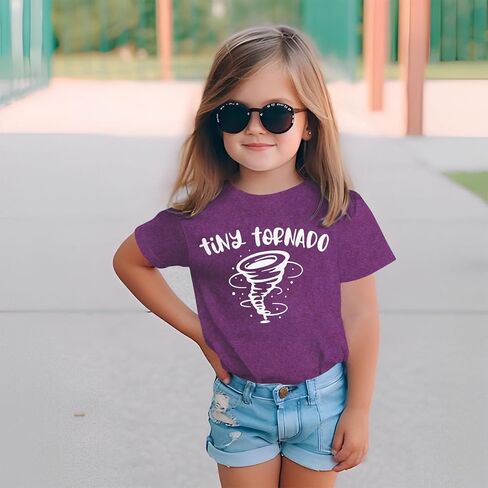 CM C&M WODRO Storm Chaser Tiny Tornado Family Matching T-Shirt Mommy and Me Funny Tornado Graphic Summer Short Sleeve Tees in Saudi Arabia