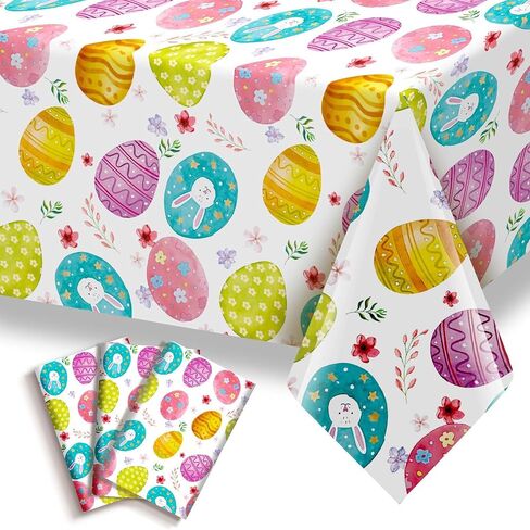 3 عبوات من مفارش المائدة الرابع من يوليو، مقاس 54 × 128 بوصة في الرابع من يوليو للاستعمال مرة واحدة، مربعة من القماش البلاستيكي لحفلة نزهة عيد الاستقلال، ديكور غطاء طاولة مقاوم للماء باللونين الأحمر والأبيض والأزرق in Kuwait