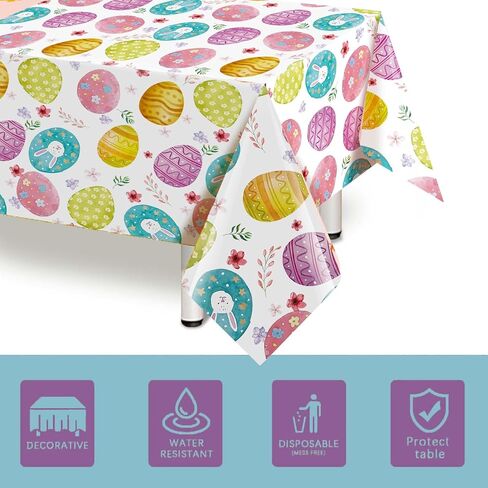 3 عبوات من مفارش المائدة الرابع من يوليو، مقاس 54 × 128 بوصة في الرابع من يوليو للاستعمال مرة واحدة، مربعة من القماش البلاستيكي لحفلة نزهة عيد الاستقلال، ديكور غطاء طاولة مقاوم للماء باللونين الأحمر والأبيض والأزرق in Kuwait