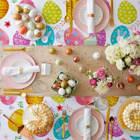 3 عبوات من مفارش المائدة الرابع من يوليو، مقاس 54 × 128 بوصة في الرابع من يوليو للاستعمال مرة واحدة، مربعة من القماش البلاستيكي لحفلة نزهة عيد الاستقلال، ديكور غطاء طاولة مقاوم للماء باللونين الأحمر والأبيض والأزرق in Kuwait