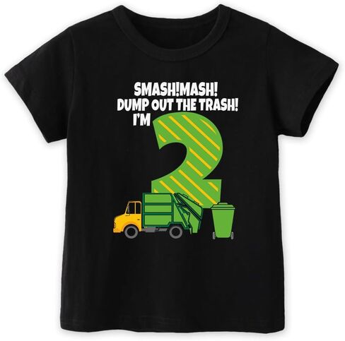 2nd 3rd 4th 5th Birthday Boy Shirt Toddler Kids T-Shirt, Happy Toddler Birthday Tee, Excavator Graphic Shirt in Saudi Arabia