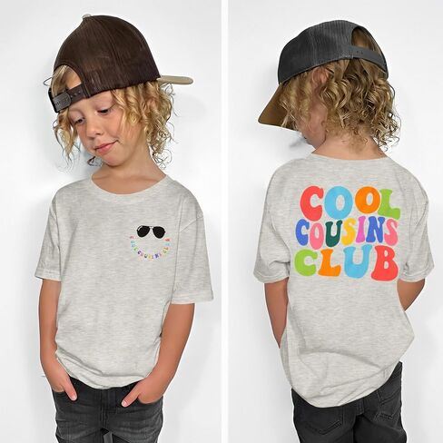 Cousins Shirt Toddler Baby Boys Girls Cool Cousins Club Announcement Tshirt Kids New Sibling Reveal Family Outfit in Saudi Arabia