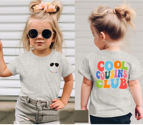 Cousins Shirt Toddler Baby Boys Girls Cool Cousins Club Announcement Tshirt Kids New Sibling Reveal Family Outfit in Saudi Arabia