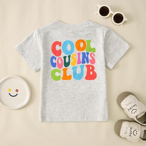 Cousins Shirt Toddler Baby Boys Girls Cool Cousins Club Announcement Tshirt Kids New Sibling Reveal Family Outfit in Saudi Arabia