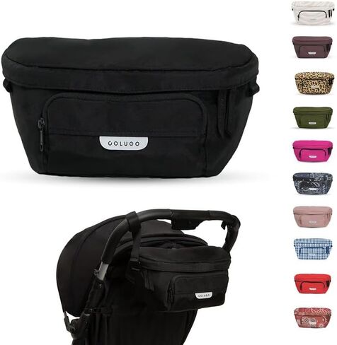 Colugo On-The-Go Stroller Organizer Insert with Zipper, Stroller Caddy with Cup Holder, Stroller Accessories for Parents specially designed to fit to your stroller with Non Slip Straps (Olive) in Saudi Arabia