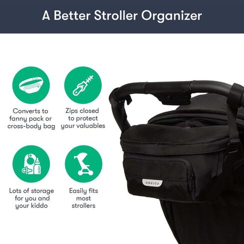 Colugo On-The-Go Stroller Organizer Insert with Zipper, Stroller Caddy with Cup Holder, Stroller Accessories for Parents specially designed to fit to your stroller with Non Slip Straps (Olive) in Saudi Arabia