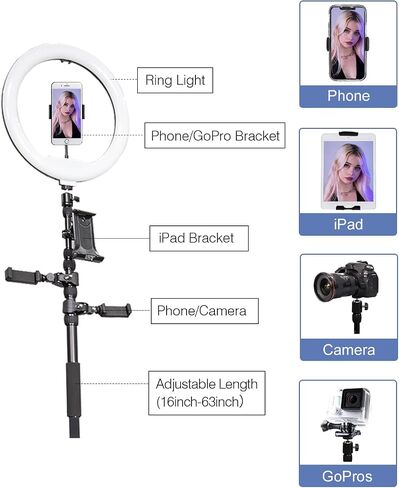 360 Photo Booth with Flight Case Extra Free Battery Pack+Power Bank+Ring Light+Free Custom Logo,YCKJNB 360 Photo Booth Machine with Software Wireless Control Automatic Spin for 5-7 People(39.4"/100CM) in Saudi Arabia