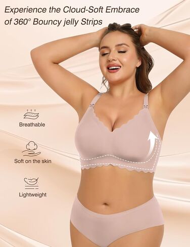 صدرية التمريض SWOMOG للرضاعة الطبيعية بسلاسة صدرية الأمومة اللاسلكية حمالات الحملات نوم bralette بدعم in Saudi Arabia
