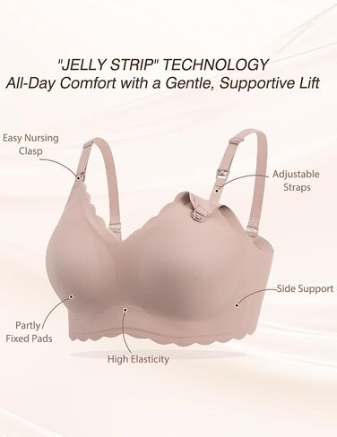 صدرية التمريض SWOMOG للرضاعة الطبيعية بسلاسة صدرية الأمومة اللاسلكية حمالات الحملات نوم bralette بدعم in Saudi Arabia