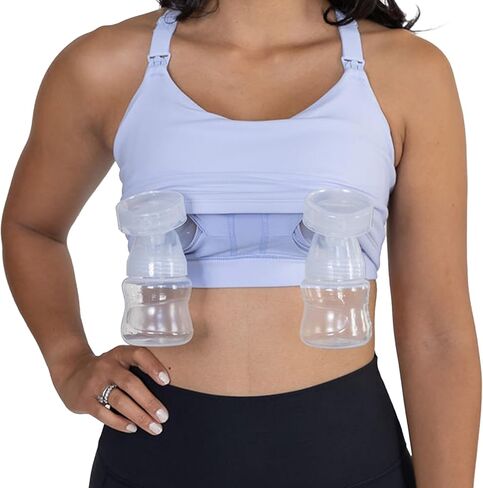 Cadence Nursing & Pumping Bra - Hands-Free Pumping Bra Compatible to All Standard Pump Flanges & Wearable Pumps in Kuwait