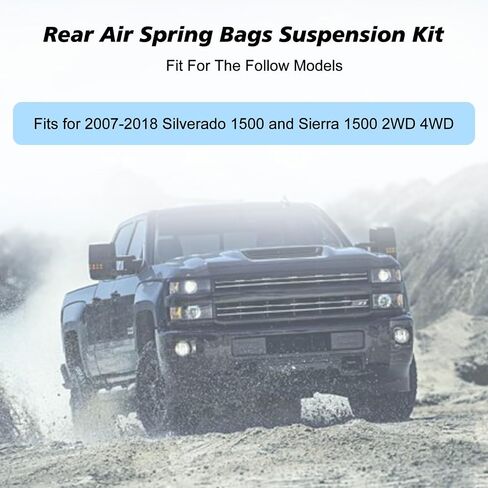 Rear Air Suspension Bags Kit Suitable for 2007-2021 Tundra [Up to 5,000 lbs of Load Leveling Capacity] Rear Air Suspension Bags Set in Saudi Arabia