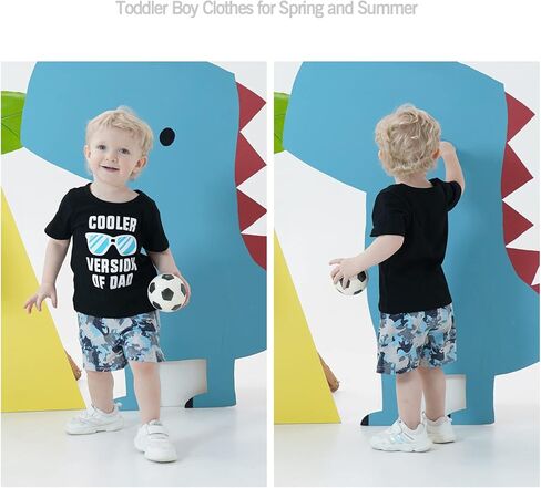 NZRVAWS Baby Boy Clothes Toddler Boy Outfit 2 3 4T 6 12 18 24 Months Spring Summer Letter Printed T Shirt Shorts Ripped Jean in Kuwait