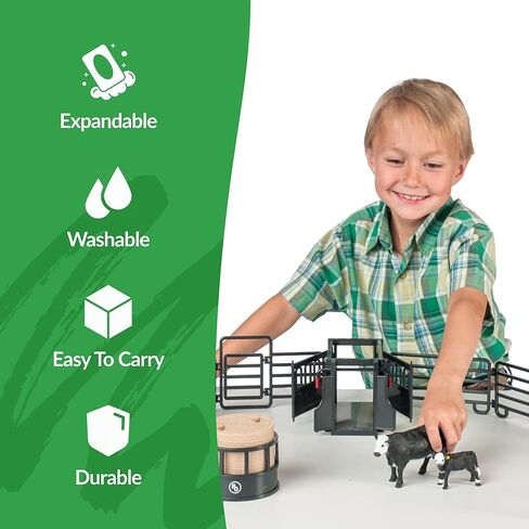 ألعاب البلد الكبير واقعية أربعة ستة مزرعة ربع حصان فرس وجحش مجموعة، 6666 مزرعة، 1:20 مقياس ألعاب المزرعة للبنين والبنات in Kuwait