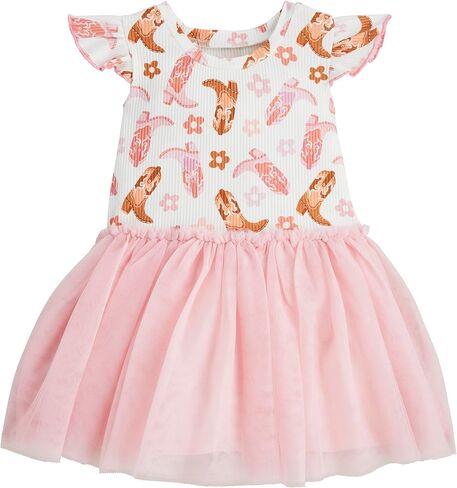 Mud Pie Baby Girls Children's Cowboy Print Tutu Dress in Saudi Arabia