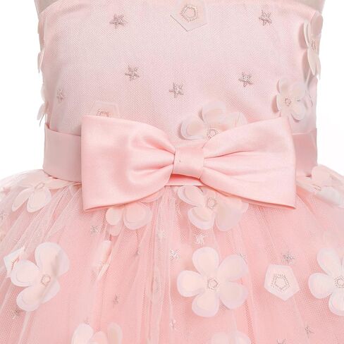 OBEEII Formal Dress Toddler Girls Pageant Dress Flower Girl Dress Wedding Elegant Bowknot Tutu Dress Birthday Communion Gown in Kuwait