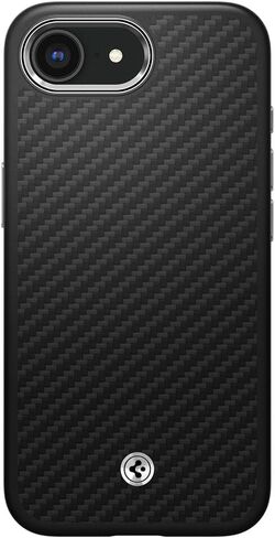 Spigen Enzo Aramid Designed for iPhone 16 Pro Max Case [Military-Grade Protection] - Black Silver in Saudi Arabia