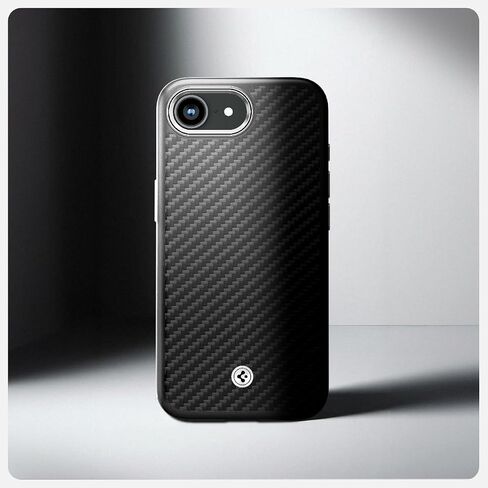 Spigen Enzo Aramid Designed for iPhone 16 Pro Max Case [Military-Grade Protection] - Black Silver in Saudi Arabia