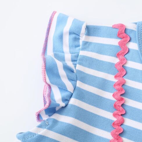 Girls Dress Toddler Kids Flutter Sleeve Summer Dresses Unicorn Swing Casual Sundress Party Playwear Holiday Clothes in Saudi Arabia