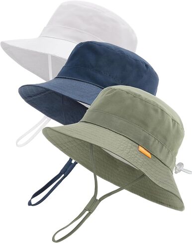 FURTALK Baby Toddler Sun Hat Kids Bucket Hat UPF50+ UV Adjustable Lightweight Breathable for Outdoor Activities in Kuwait