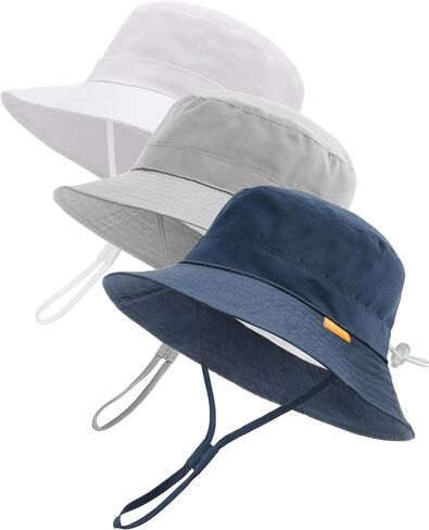 FURTALK Baby Toddler Sun Hat Kids Bucket Hat UPF50+ UV Adjustable Lightweight Breathable for Outdoor Activities in Kuwait