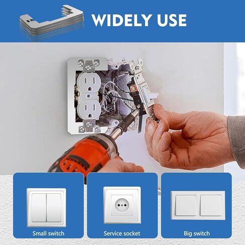 فاصل لوحة الحائط، 5 عبوات معدنية مناسبة لمستوى الجهاز لإصلاح منفذ الحائط وإصلاح قابس مخرج كهربائي فضفاض، حشوات تمديد فواصل المنافذ للمنافذ/صندوق كهربائي/مفتاح in Kuwait