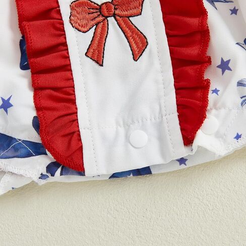 BemeyourBBs Baby Girl Bubble Romper Short Sleeve Peter Pan Collar Jumpsuit with Bow Headband Newborn Infant Summer Clothes in Kuwait