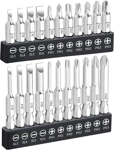 11 Piece Security Torx Bit Set (T6-T40), 1/4 Inch Hex Shank S2 Steel Magnetic Tamper Proof star screwdriver bit set 4" Long in Kuwait